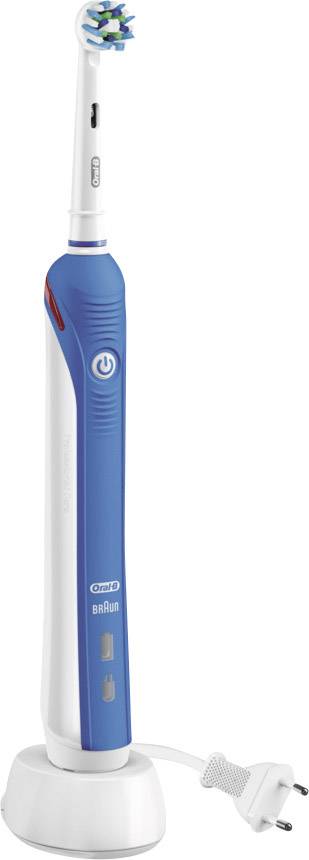 Oral-B Pro 3000 Cross Action Elektrische Zahnbürste Rotierend/Oszilierend/Pulsieren Weiß, Dunkelblau