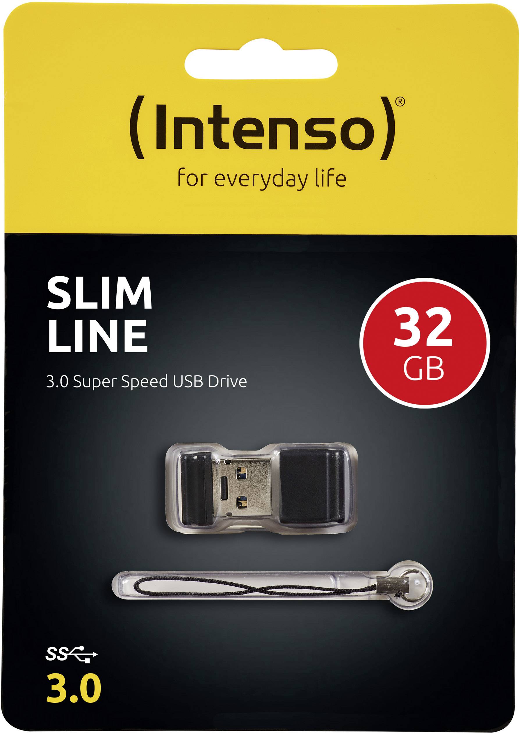 Intenso Slim Line USB-Stick 32 GB Schwarz 3532480 USB-A (USB 3.2 Gen 1)