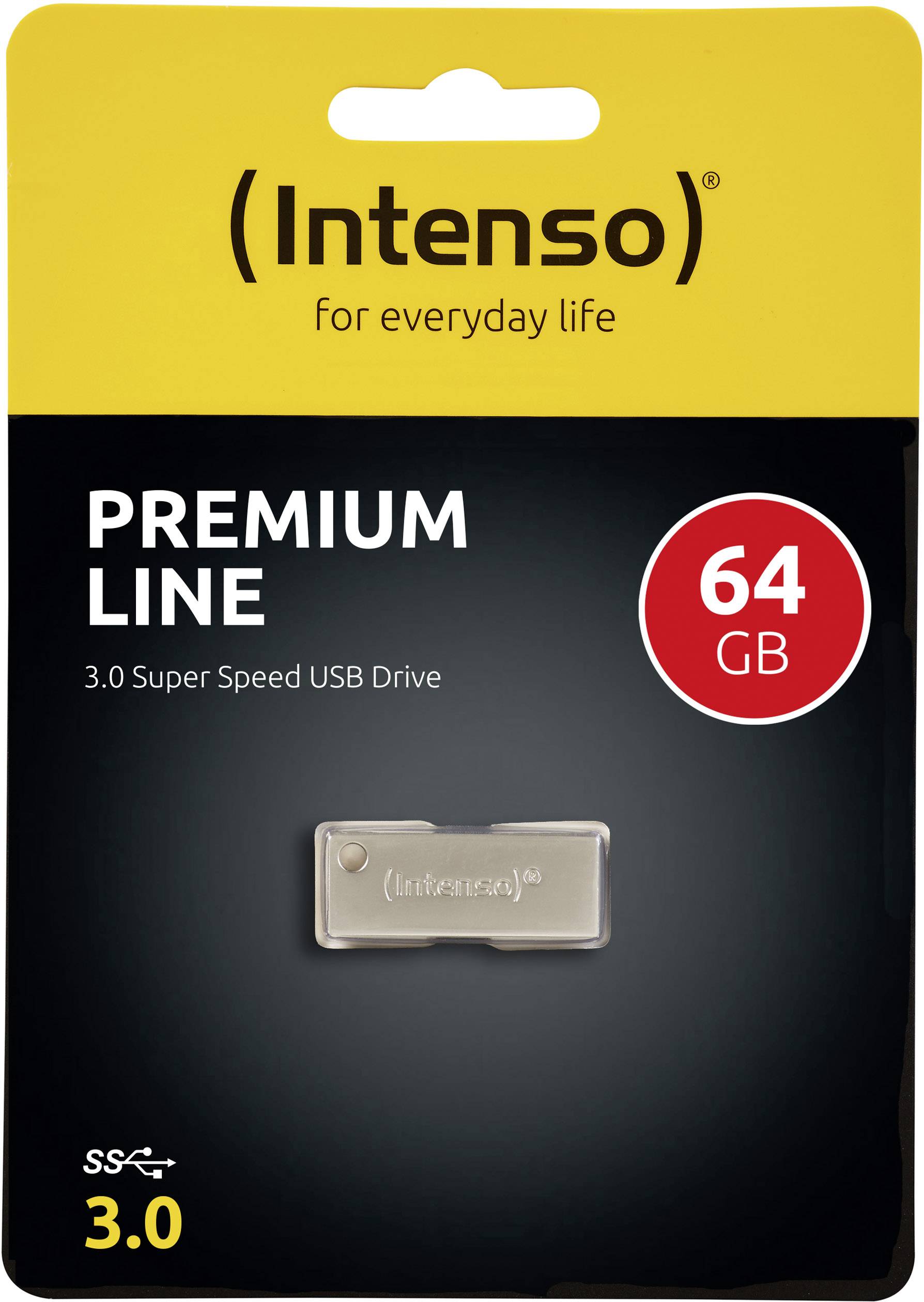Intenso Premium Line USB-Stick 64 GB Silber 3534490 USB-A (USB 3.2 Gen 1)