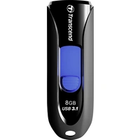 Transcend JetFlash® 790 USB-Stick 8GB Schwarz/Blau TS8GJF790K USB 3.1 Transcend JetFlash® 790 USB-Stick 8GB Schwarz/Blau TS8GJF790K USB 3.1