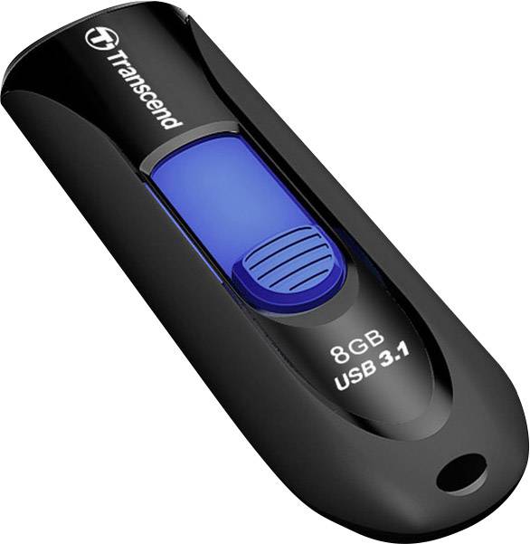Transcend JetFlash® 790 USB-Stick 8GB Schwarz/Blau TS8GJF790K USB 3.1