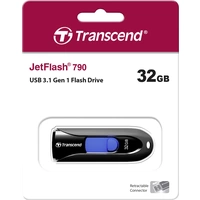 Transcend JetFlash® 790 USB-Stick 32GB Schwarz, Blau TS32GJF790K USB-C® (USB 3.1 Gen 1) Transcend JetFlash® 790 USB-Stick 32GB Schwarz, Blau TS32GJF790K USB-C® (USB 3.1 Gen 1)