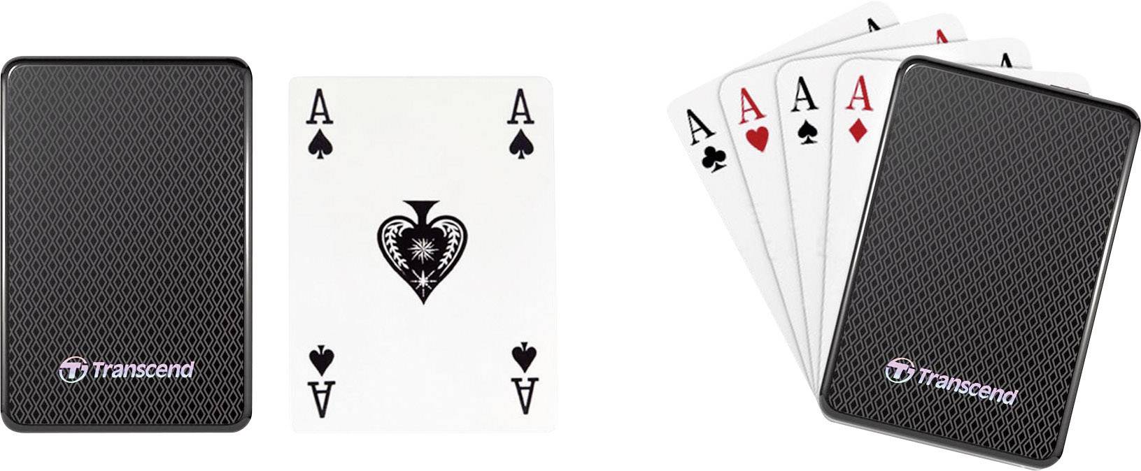 Transcend ESD400 Externe SSD Festplatte 256GB Schwarz USB 3.0