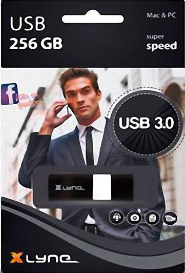 Xlyne Wave USB-Stick 256 GB Schwarz, Weiß 7925600 USB-A (USB 3.2 Gen 1)