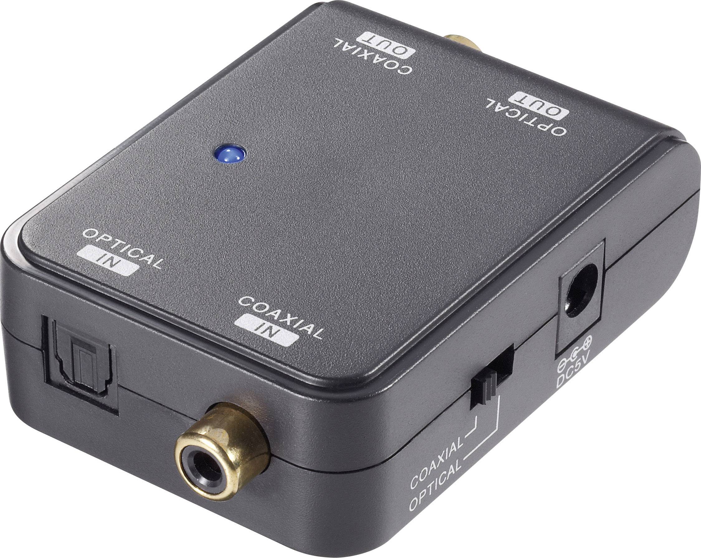 AV Konverter [Toslink, Cinch-Digital - Toslink, Cinch-Digital] bidirektional SpeaKa Professional SP-ADDK-BDI