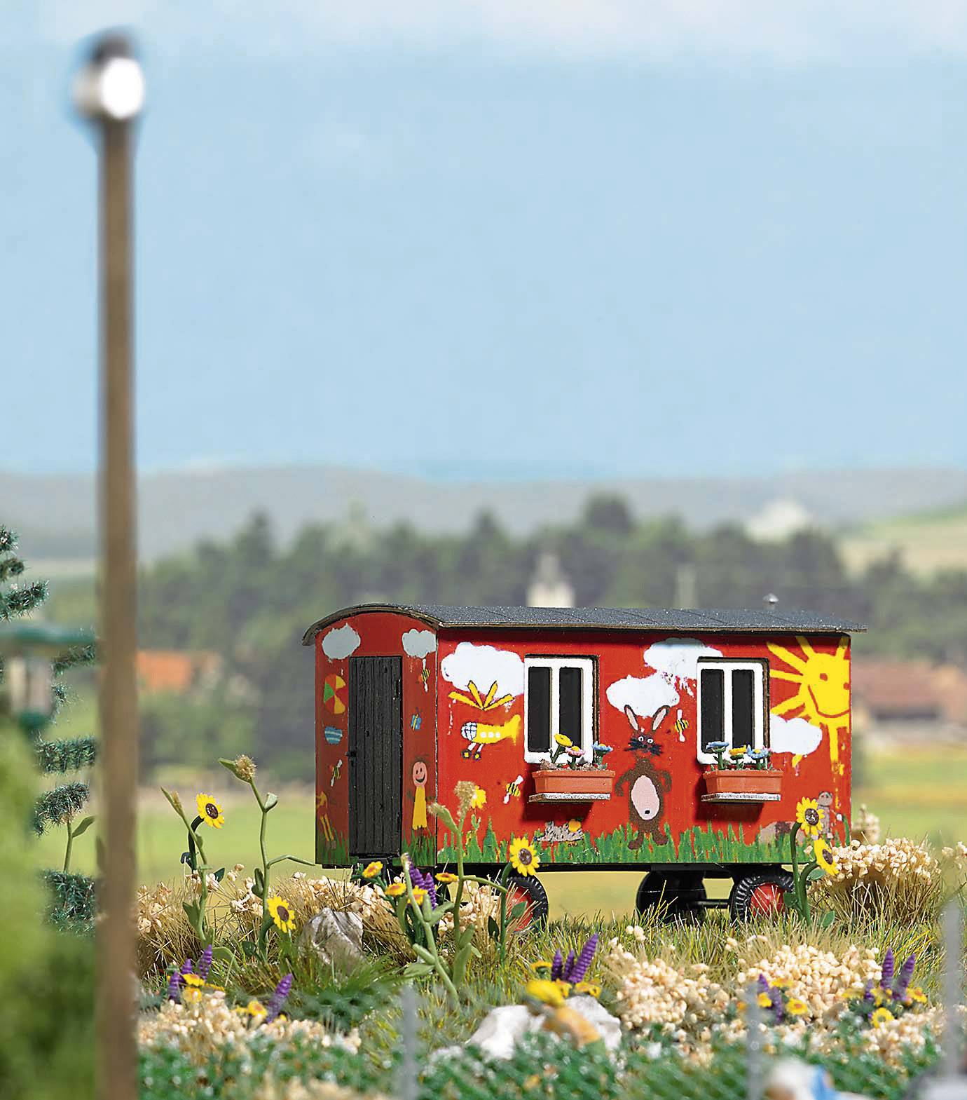 Busch 59933 H0 Anhänger Gartenwagen