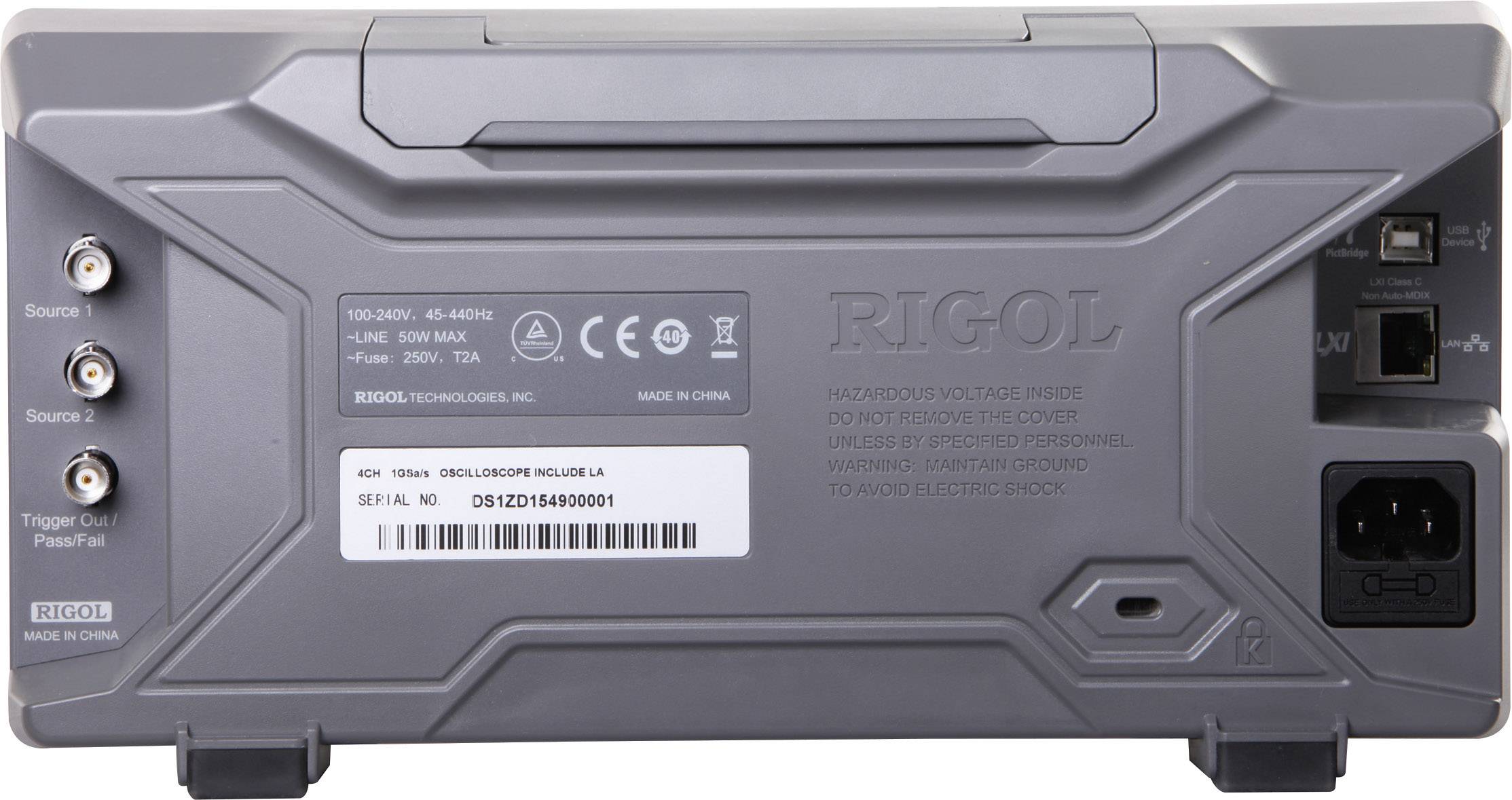 Rigol MSO1074Z-S Digital-Oszilloskop 70MHz 20-Kanal 500 MSa/s 3 Mpts 8 Bit Digital-Speicher (DSO), Mixed-Signal (MSO)