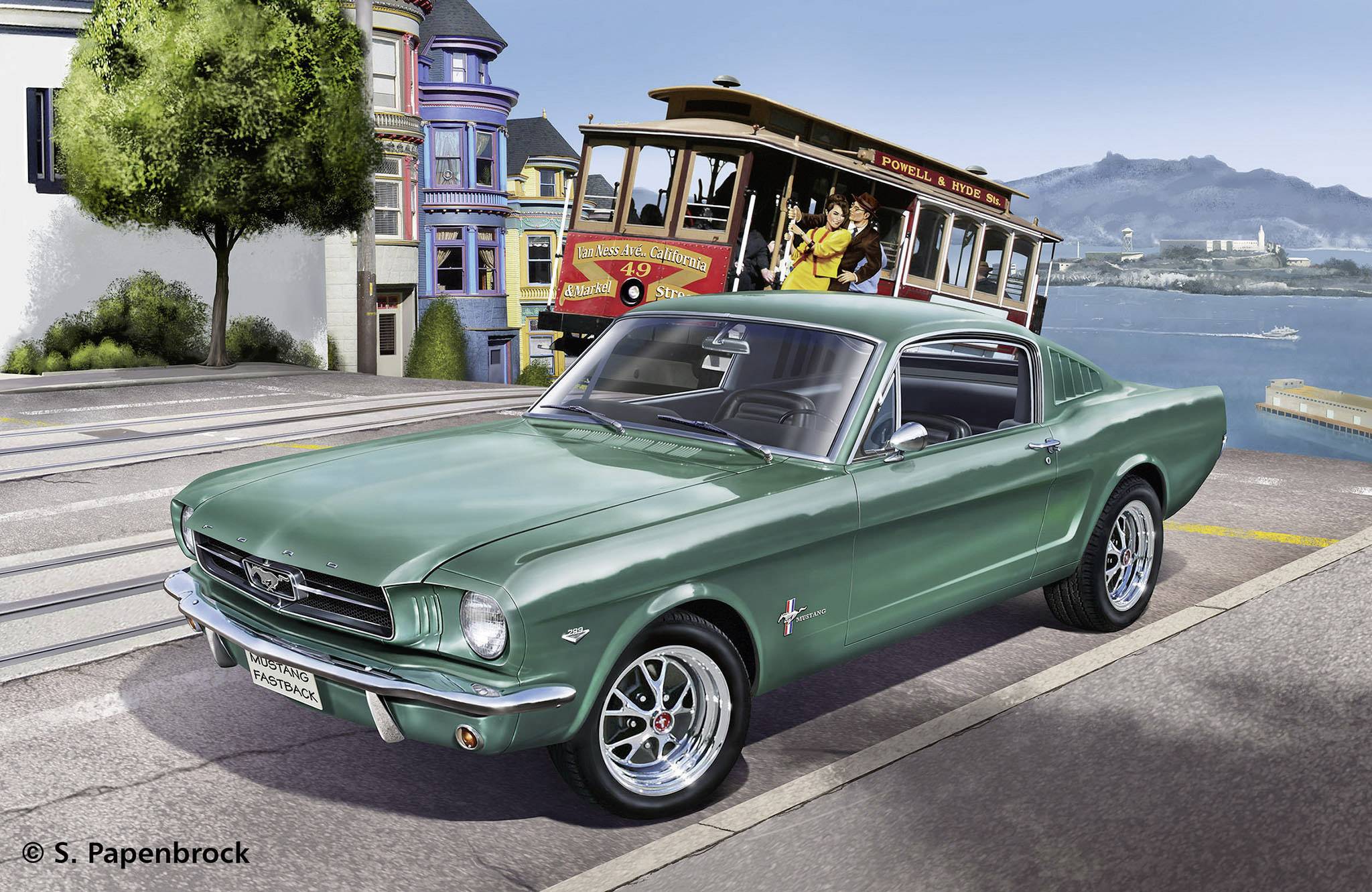 Revell 07065 1965 Ford Mustang 2 + 2 Fastback Automodell Bausatz 1:24
