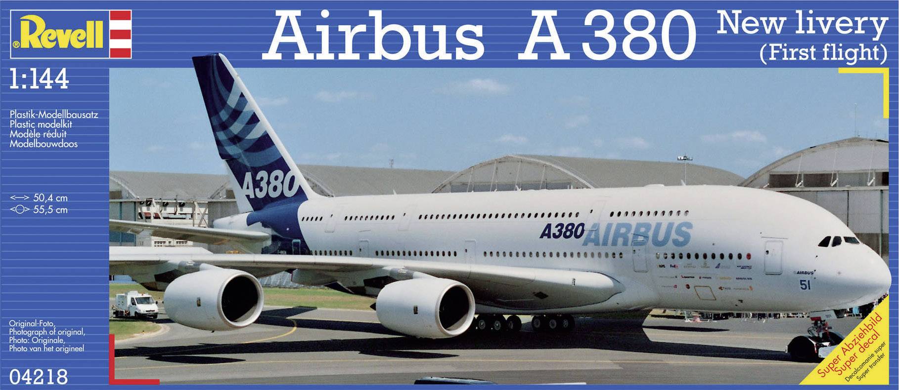 Revell 04218 Airbus A 380 New livery Flugmodell Bausatz 1:144