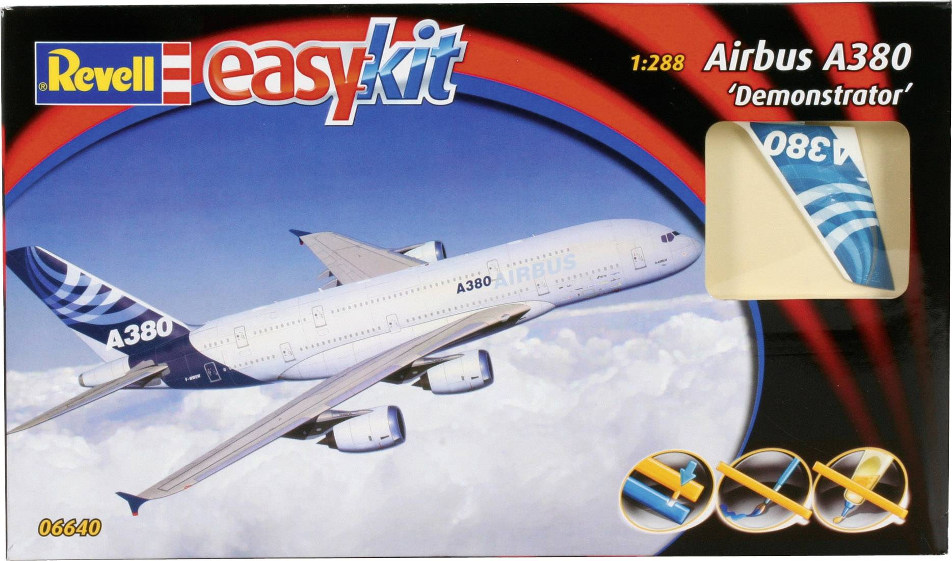 Revell 6640 Airbus A 380 Demonstrator easykit Flugmodell Bausatz 1:288
