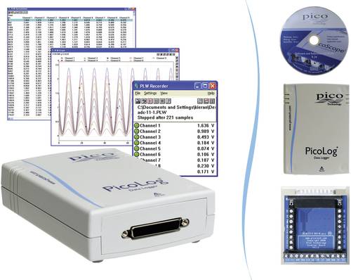 Pico Spannungs-Datenlogger PicoLog® 1216 Messgröße Spannung 0 bis 2.5 V/DC