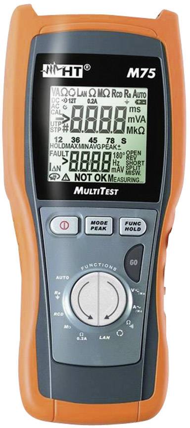 HT Instruments M75 Installationstester Kalibriert nach ISO EN61010-1, VDE 0100