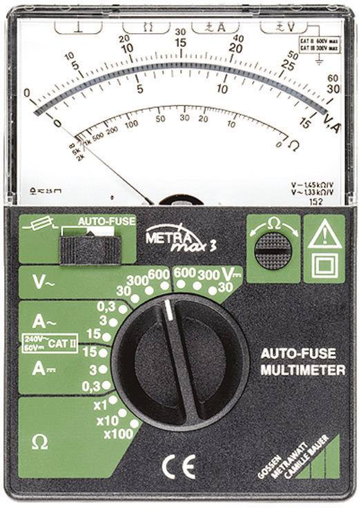 Gossen Metrawatt Metramax 3 Hand-Multimeter analog Sicherungsautomat CAT II 600 V, CAT III 300 V