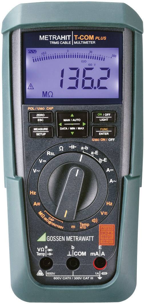 Gossen Metrawatt METRAHIT T Com plus Hand-Multimeter kalibriert (DAkkS-akkreditiertes Labor) digita