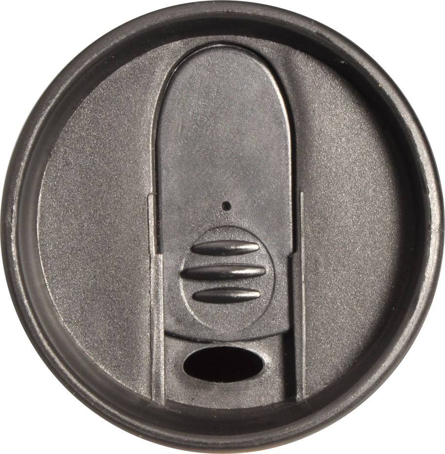 MATO interpräsent Thermobecher Edelstahl (gebürstet), Schwarz 0.4l 4180