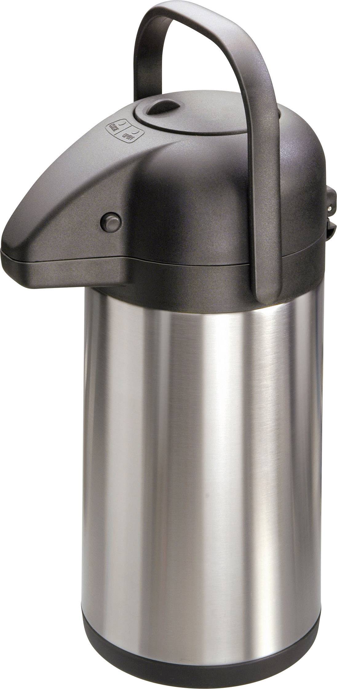 MATO interpräsent Thermokanne Edelstahl (gebürstet), Schwarz 1.9l 4177