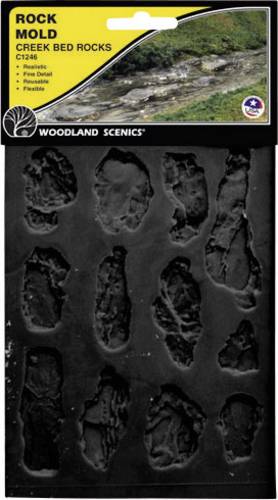 Woodland Scenics WC1246 Universell Kautschukform Bachbett (L x B) 190 mm x 120 mm