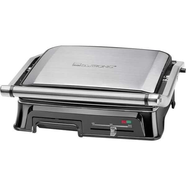 Clatronic KG3571 Elektro Kontaktgrill Edelstahl, Schwarz Clatronic KG3571 Elektro Kontaktgrill Edelstahl, Schwarz