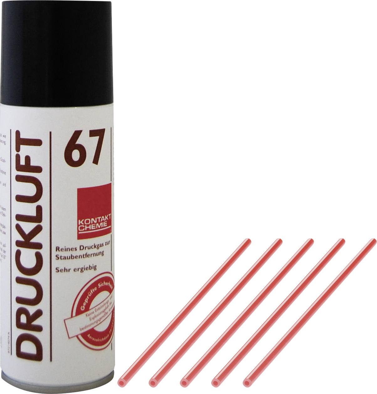 Kontakt Chemie DRUCKLUFT 67 Druckluftspray nicht brennbar, inkl. 5 Sprühröhrchen 100 ml