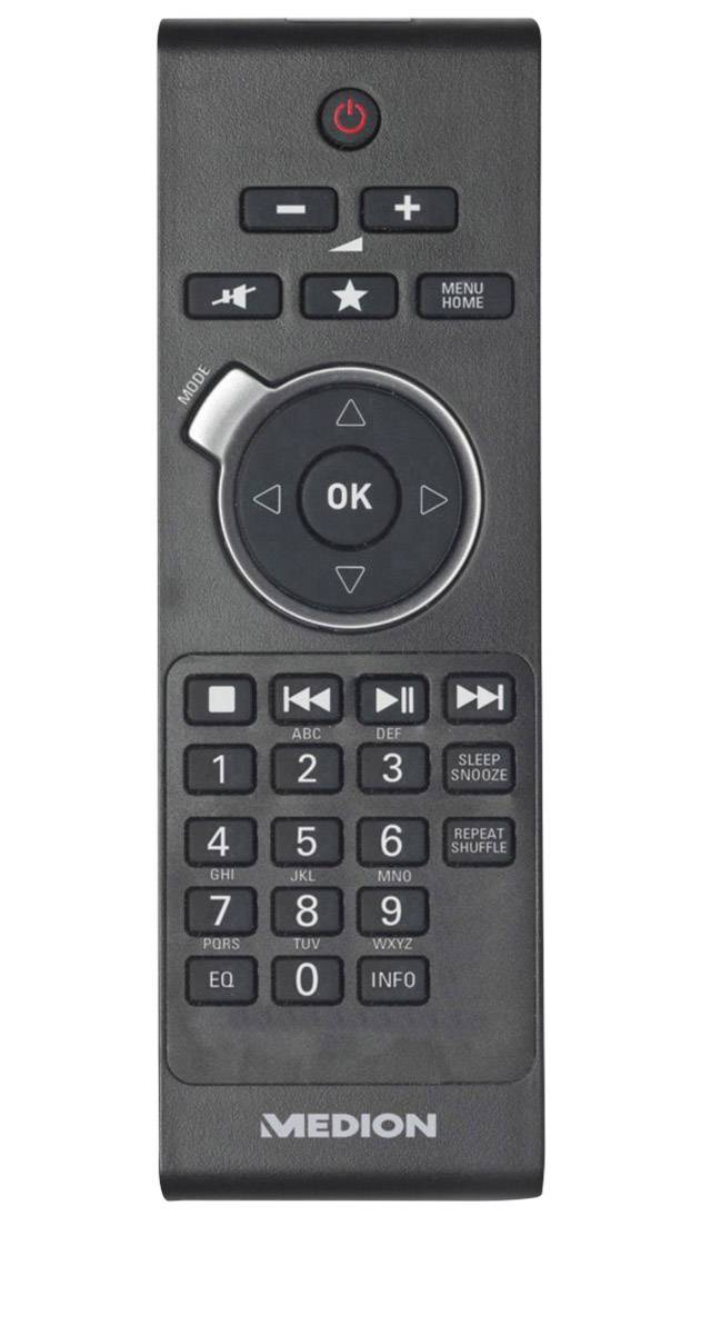 Medion Life® P85035 (MD 87090) Internet Tischradio DAB+, UKW AUX, Internetradio, USB DLNA-fähig Schwarz