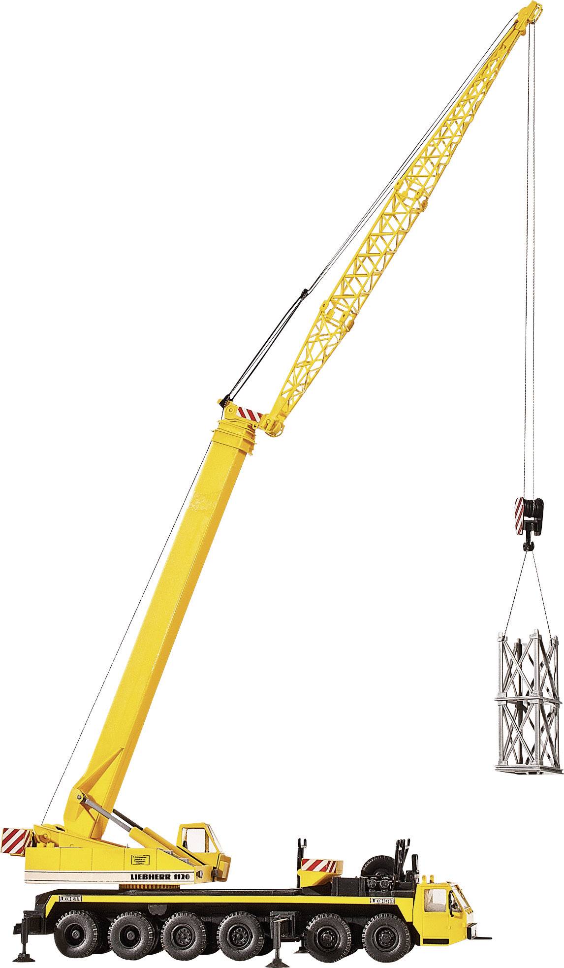 Kibri 13012 H0 Baufahrzeug Modell Liebherr Teleskopkran 1120 mit Gitterspitze