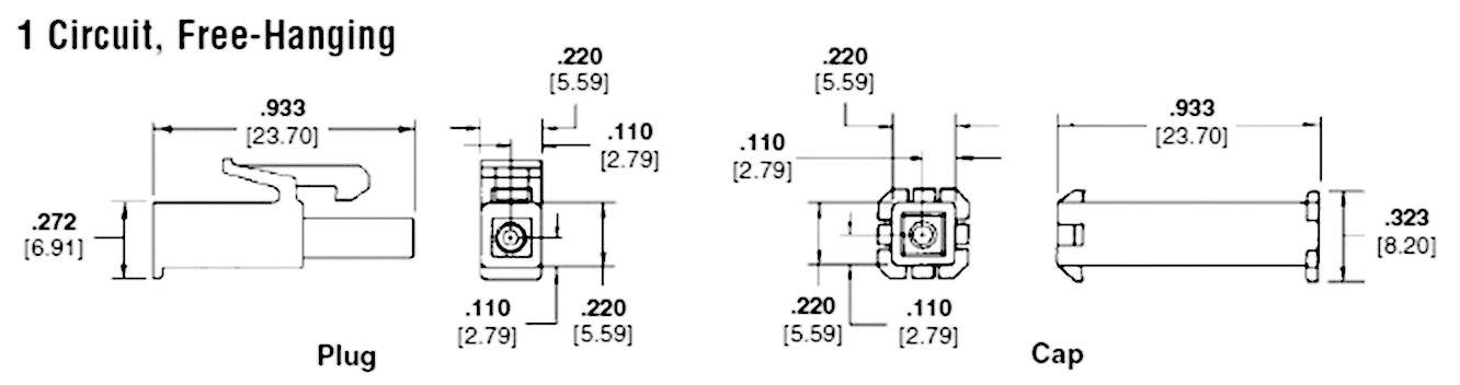 TE Connectivity Buchsengehäuse-Kabel Universal-MATE-N-LOK Polzahl Gesamt 2 Rastermaß: 4.20mm 172157-1