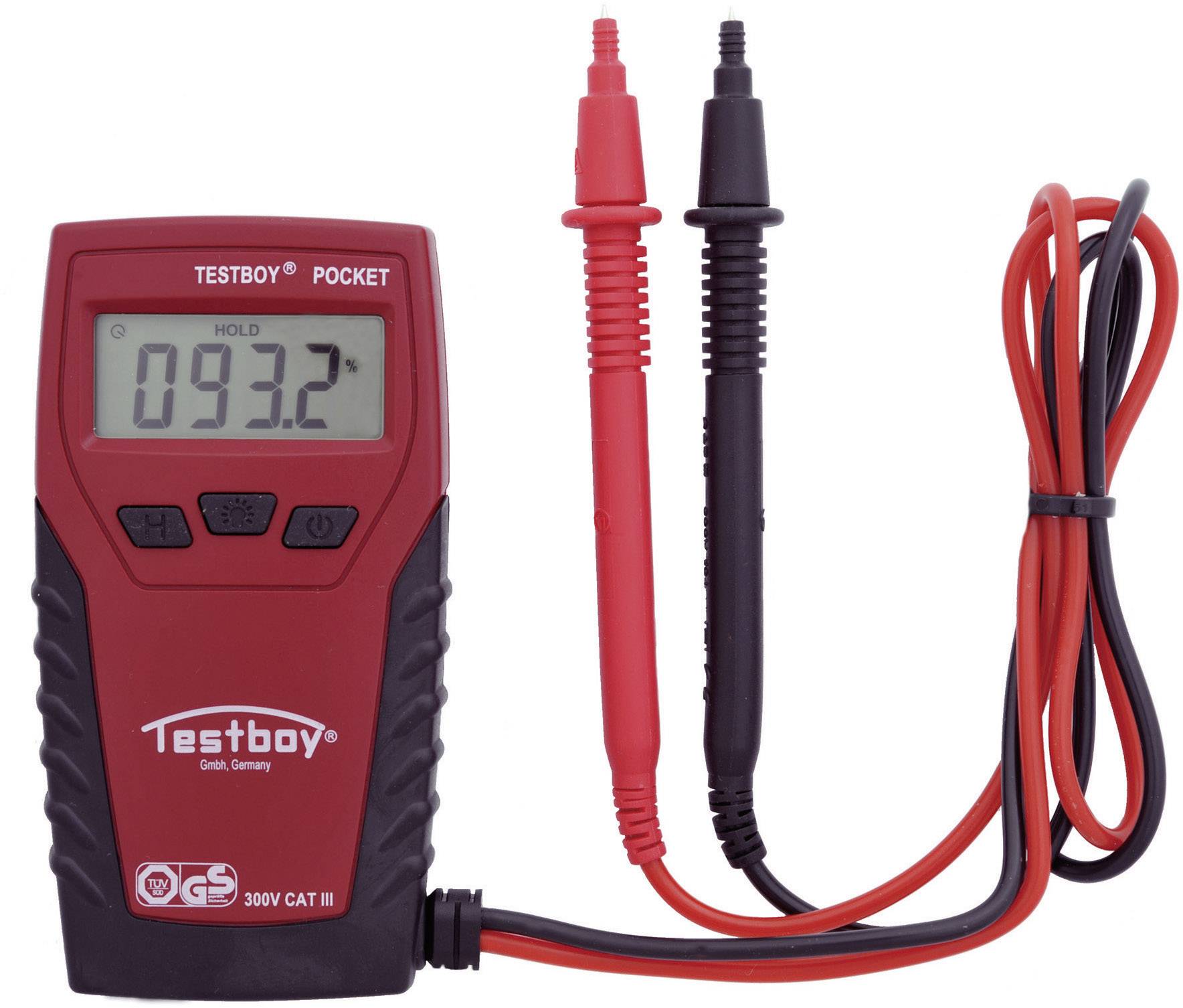 Testboy TB Pocket Hand-Multimeter digital CAT III 300 V Anzeige (Counts): 2000