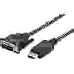 Ednet DisplayPort / DVI Anschlusskabel 3.00m 84503 vergoldete Steckkontakte, schraubbar Schwarz [1x DisplayPort Stecker - 1x