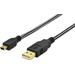 Ednet USB-Kabel USB 2.0 USB-A Stecker, USB-Mini-B Stecker 1.00m Schwarz vergoldete Steckkontakte 84183