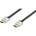 Câble de raccordement ednet 84482 [1x HDMI mâle - 1x HDMI mâle] 3.00 m noir, argent