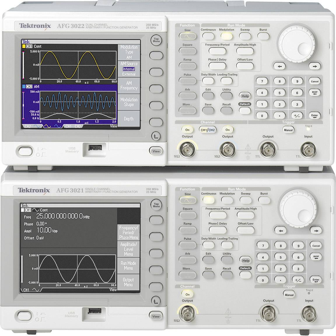 Tektronix AFG3022C Funktionsgenerator netzbetrieben