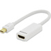 ednet 84507 DisplayPort / HDMI Adapter [1x Mini-DisplayPort Stecker - 1x HDMI-Buchse] Weiß vergoldete Steckkontakte 15.00 cm