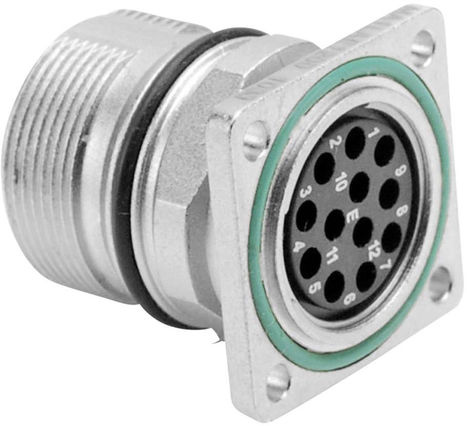 Amphenol MA1LAE1200 Rundstecker Flanschbuchse, Kontakte gerade Gesamtpolzahl: 12 Serie (Rundsteckverbinder): MotionGrade™ 1St.