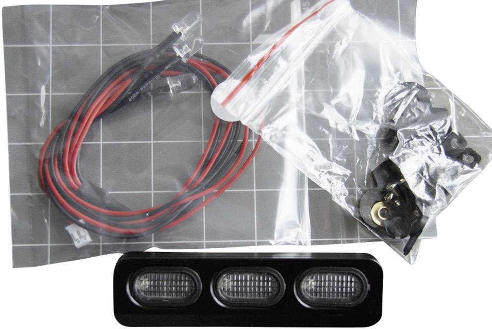 Amewi 1:10 Dachscheinwerfer mit 3 LEDs Schwarz