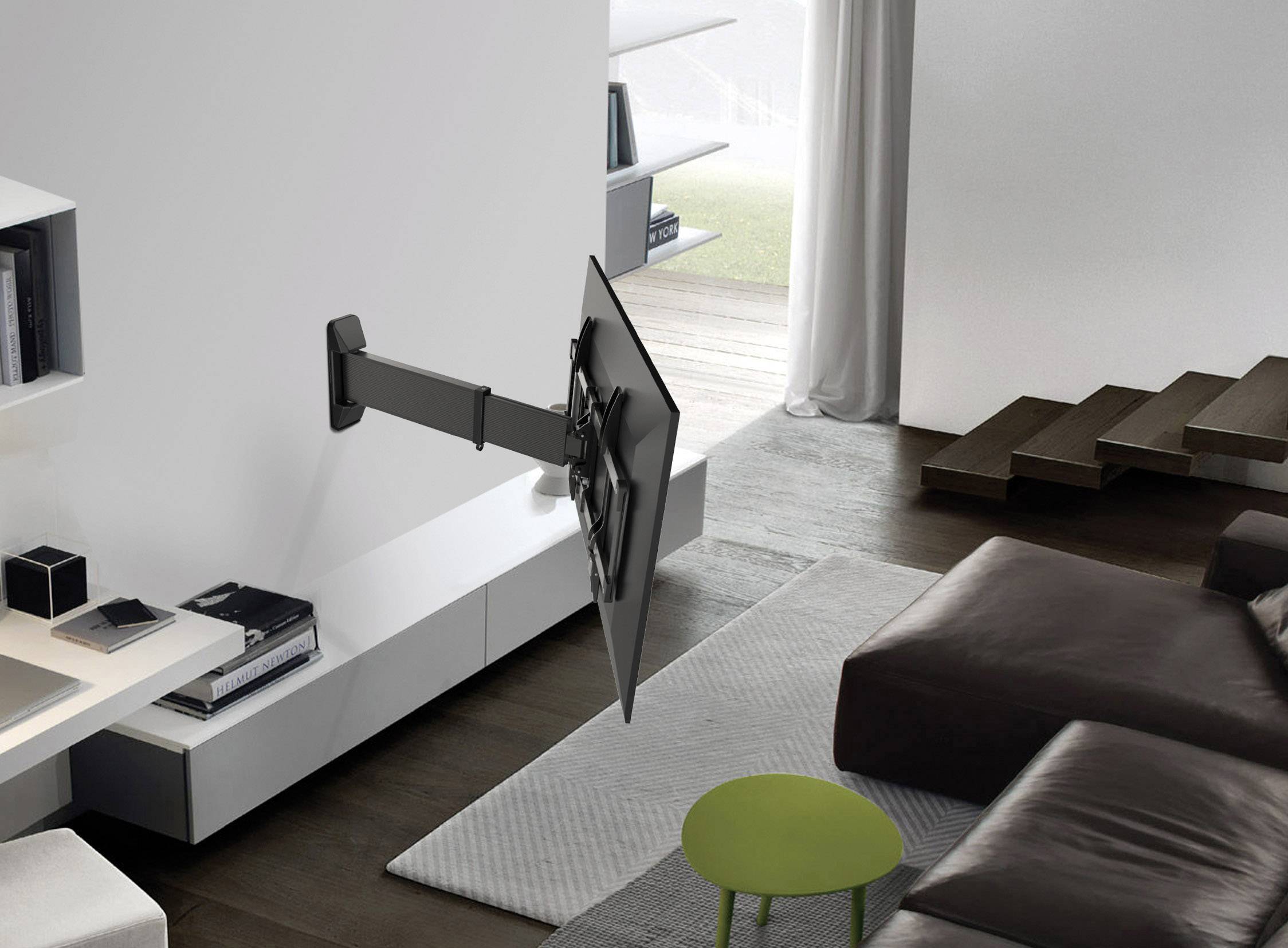 SpeaKa Professional TV-Wandhalterung Ausziehbar 94,0cm (37") - 177,8cm (70") Neigbar+Schwenkbar, Rotierbar, Ausziehbar