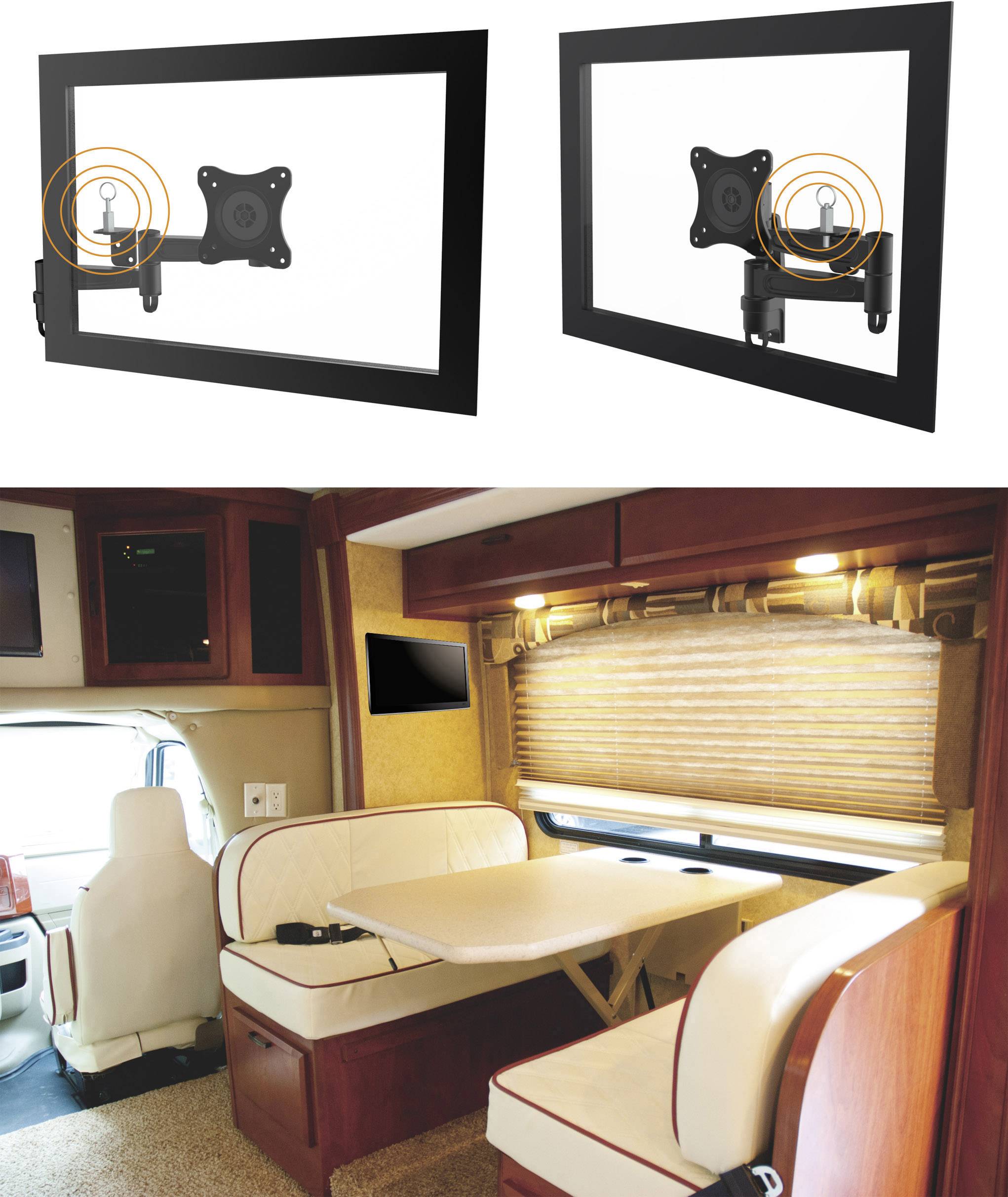 SpeaKa Professional TV-Wandhalterung Ausziehbar, Mit Verriegelungsmechanismus 33,0cm (13") - 68,6cm (27") Neigbar+Schwenkbar