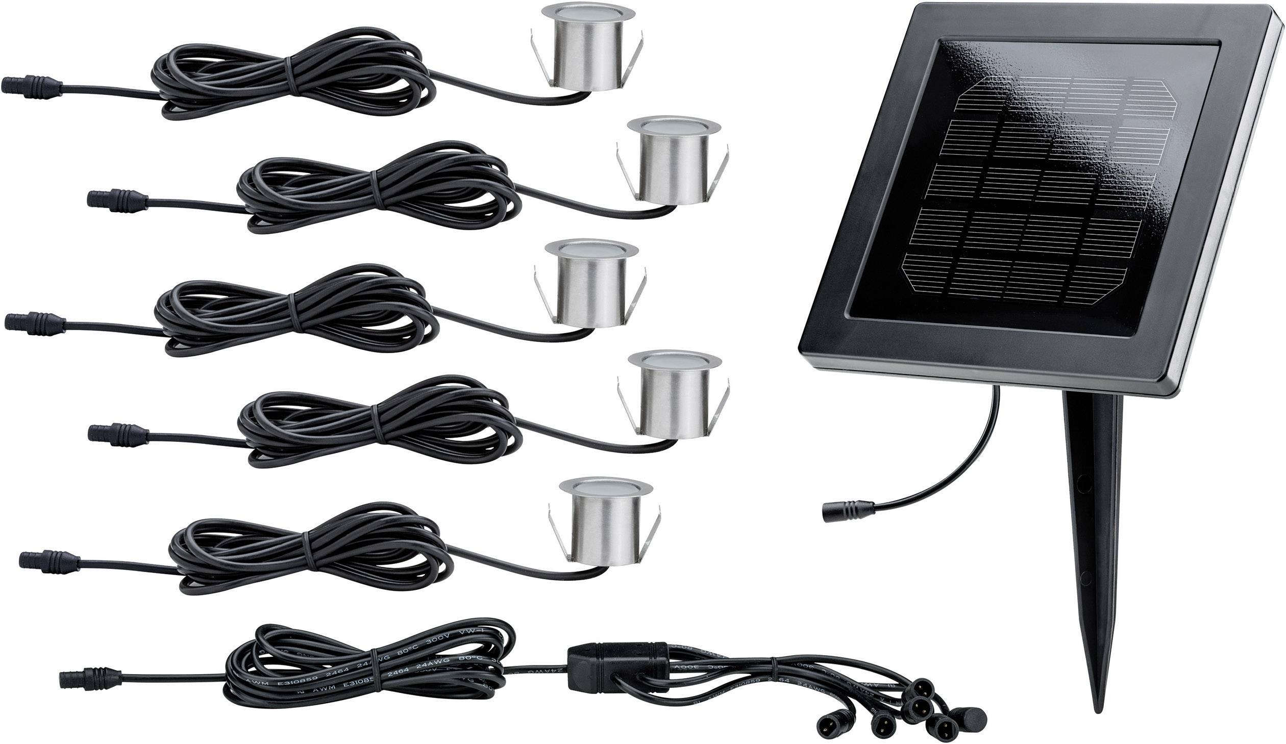 Paulmann  93767 Solar-Einbauleuchte 5er Set 1 W   Edelstahl