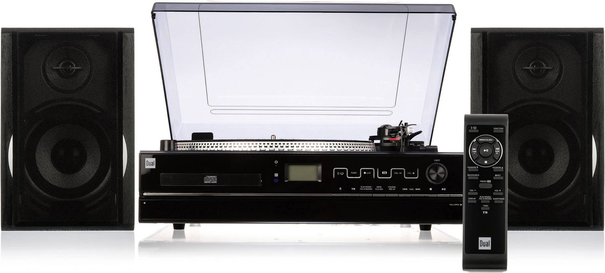 Dual NR 100 USB-Plattenspieler Riemenantrieb Schwarz