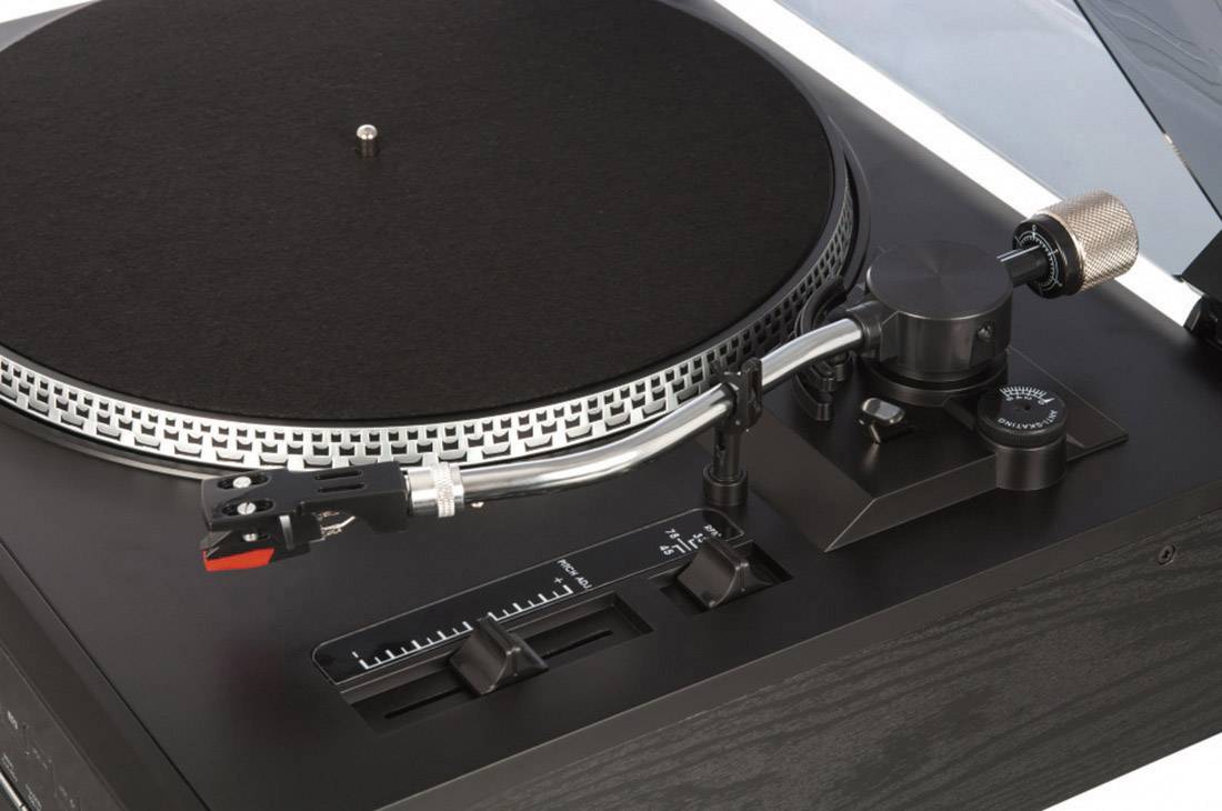 Dual NR 100 USB-Plattenspieler Riemenantrieb Schwarz