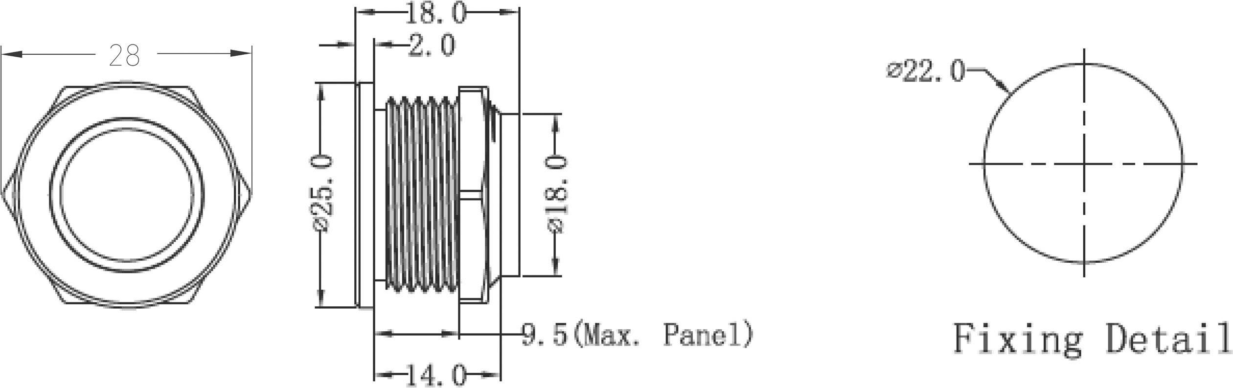 Renkforce RF-4707816 Klingeltaster mit Piezo 1fach Edelstahl, Weiß 24 V/0,3A