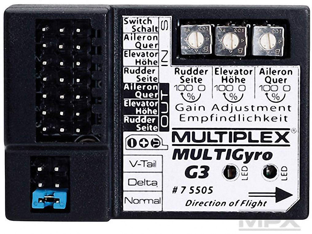 Multiplex Multigyro G3 4-Kanal Flächenkreisel