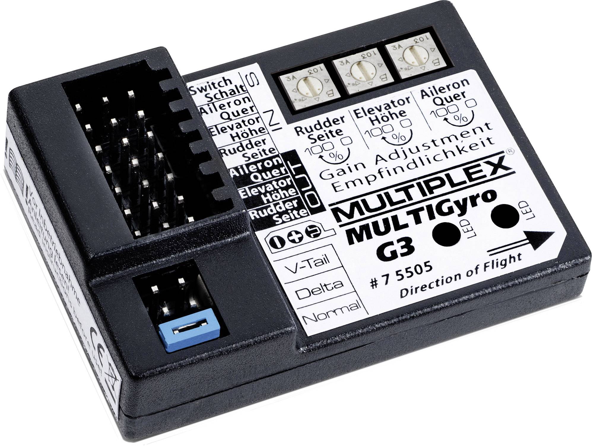 Multiplex Multigyro G3 4-Kanal Flächenkreisel