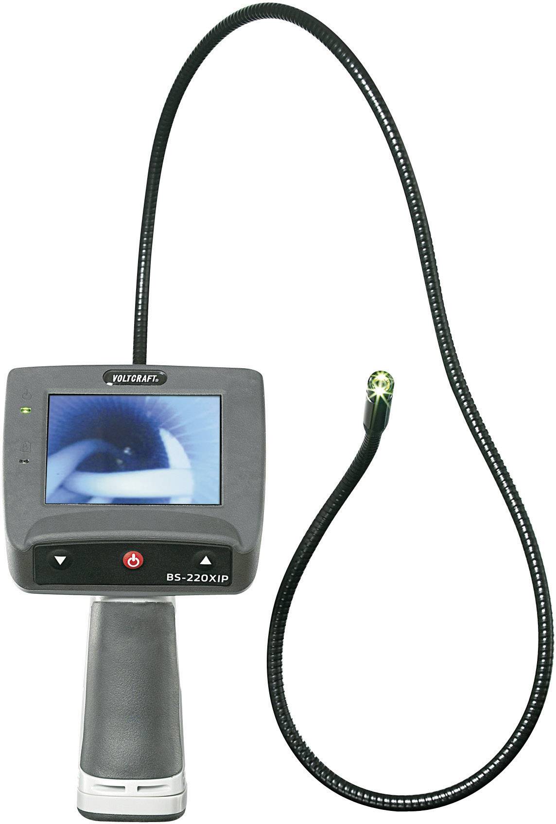 VOLTCRAFT BS-220XIP Hand-Endoskop, wasserdicht (IP67) mit Transportkoffer, N/A Sonden-Länge 88 cm
