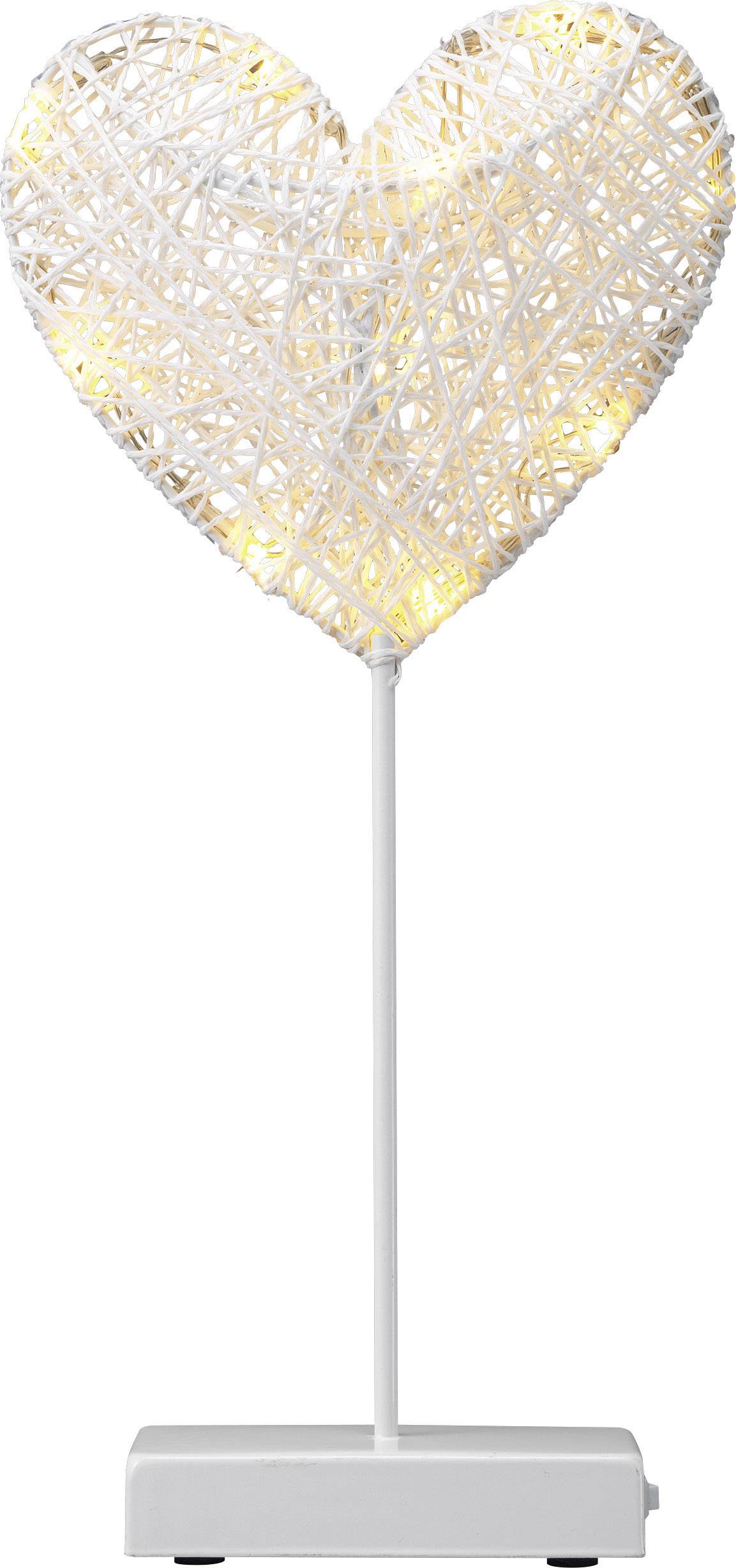 Polarlite 1233510 1233510 Dekoleuchte Herz LED Warm-Weiß Weiß