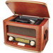 Dual NR 1 CD Desk radio FM, AM AUX, CD Wood
