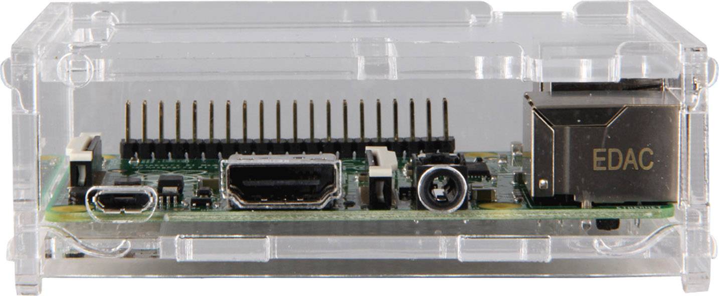 Joy-it rb-case01 SBC-Gehäuse Passend für (Entwicklungskits): Raspberry Pi Transparent