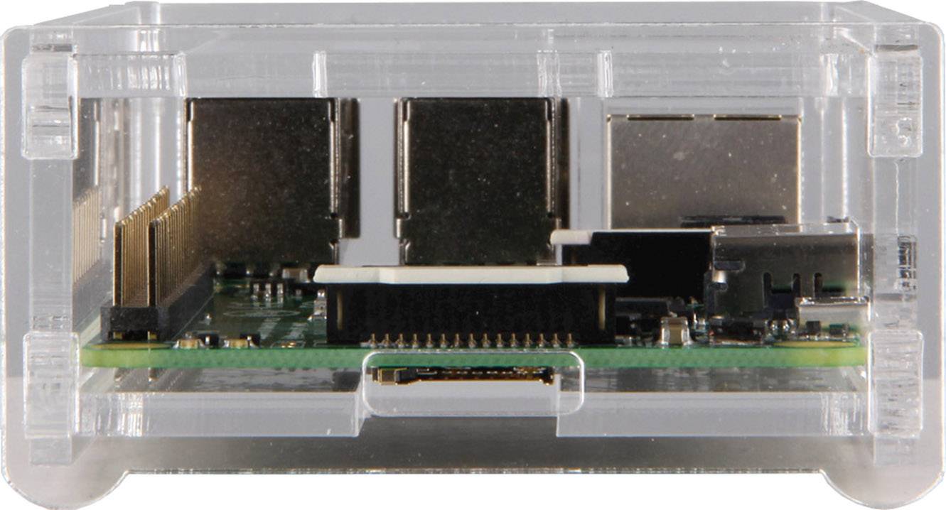 Joy-it rb-case01 SBC-Gehäuse Passend für (Entwicklungskits): Raspberry Pi Transparent