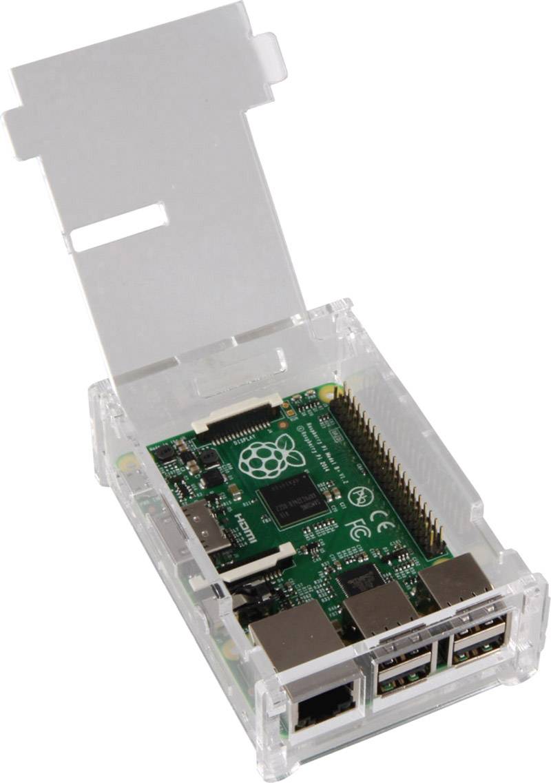 Raspberry Pi® Joy-it rb-case01 SBC-Gehäuse Passend für (Entwicklungskits): Transparent