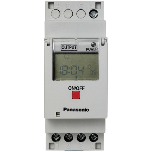 Panasonic Zeitschaltuhr für Hutschiene Betriebsspannung: 230 V/AC TB6210187 1 Wechsler 16A 250 V/AC Wochenprogramm
