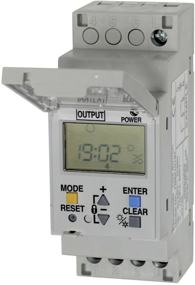 Panasonic TB6210187 Zeitschaltuhr für Hutschiene 230 V/AC Wochenprogramm